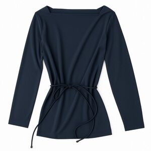 JKLA California Square Neck Black Blouse